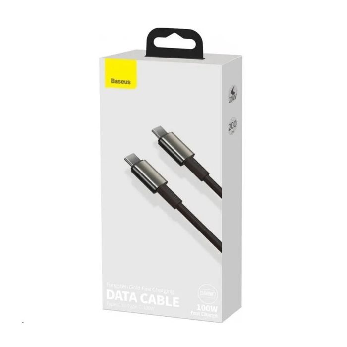 Кабель з чіпом Baseus 100W Type-C to Type-C 2Метр Швидка Зарядка USB-C