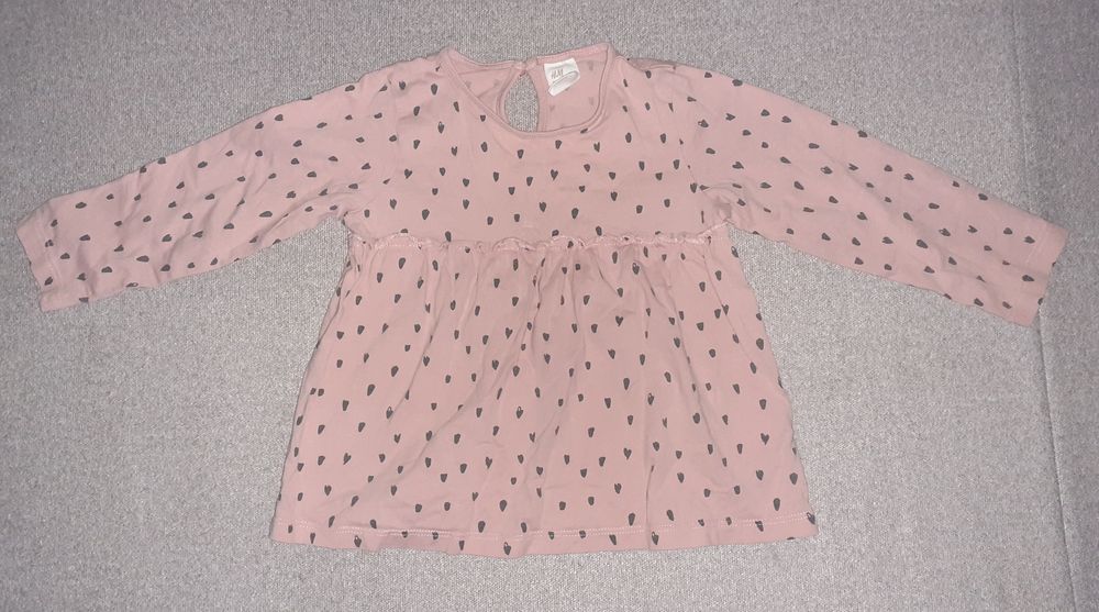 Bluzka tunika 92 H&M Pepco w kratkę 86