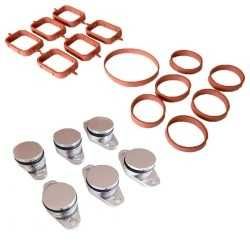 Swirl Flaps 22mm 33mm o-rings 6x Tampas Coletor Admissão Borboleta BMW