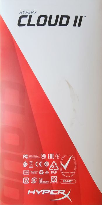 Headset Gaming HyperX Cloud II (Vermelho) - NOVO  (Nunca Usado)