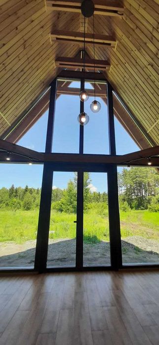 Домокомплект а-фрейм базова комплектація з фунтаментом на вашій землі