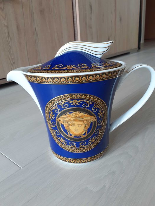 Dzbanek do herbaty versace medusa blue.