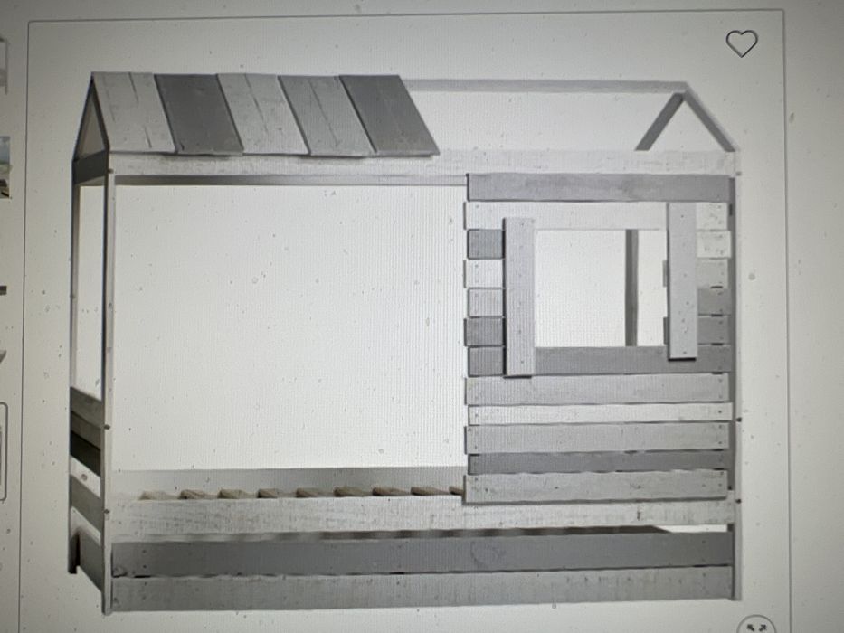 Cama 90 x 190 cm Cabana  criança Casa