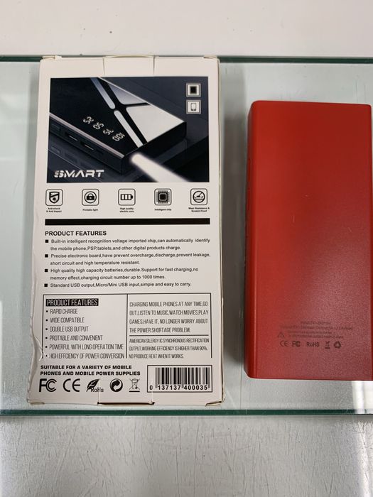 Power bank vermelho