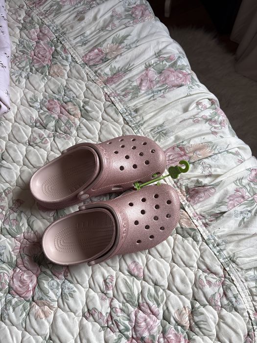Crocs classic glitter brokat lekkie klapki 6-8 38-39