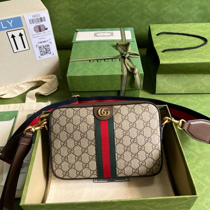 Сумка Gucci ophidia supreme чоловіча сумка мужская кожаная повний комплект бутика сумка мессенджер сумка через плече сумка кроссбоди для мужчин