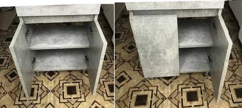 Тумба в ванну в комплекте с прямоугольным умывальником. Ширина 50, 60.