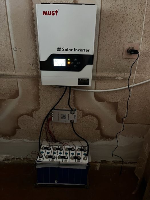 Інвертор Must 3.2кВтSmart BMS+батареї LifePot4 Ave 105Ah