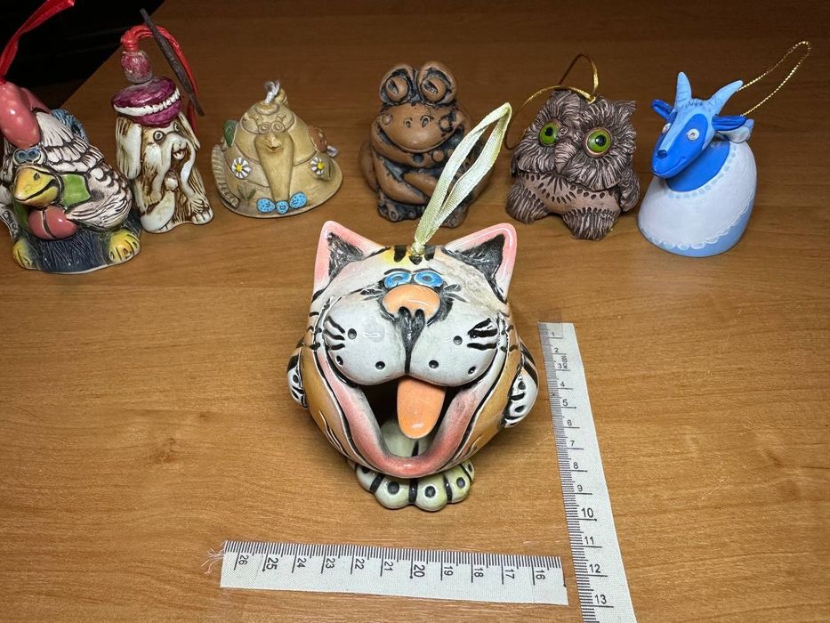 Дзвіночок керамічний кошеня, котики, кіт, кішка