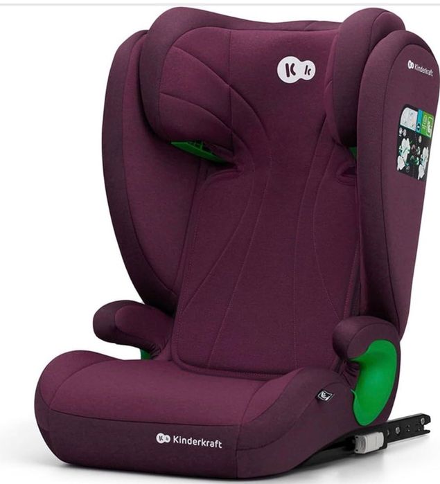 kk Kinderkraft JUNIOR FIX cadeira carro Isofix, I-SIZE - cadeira universal de carro para bebé e crianças, cadeira, cinto, grupo 2/3, de 15 a 36 kg,