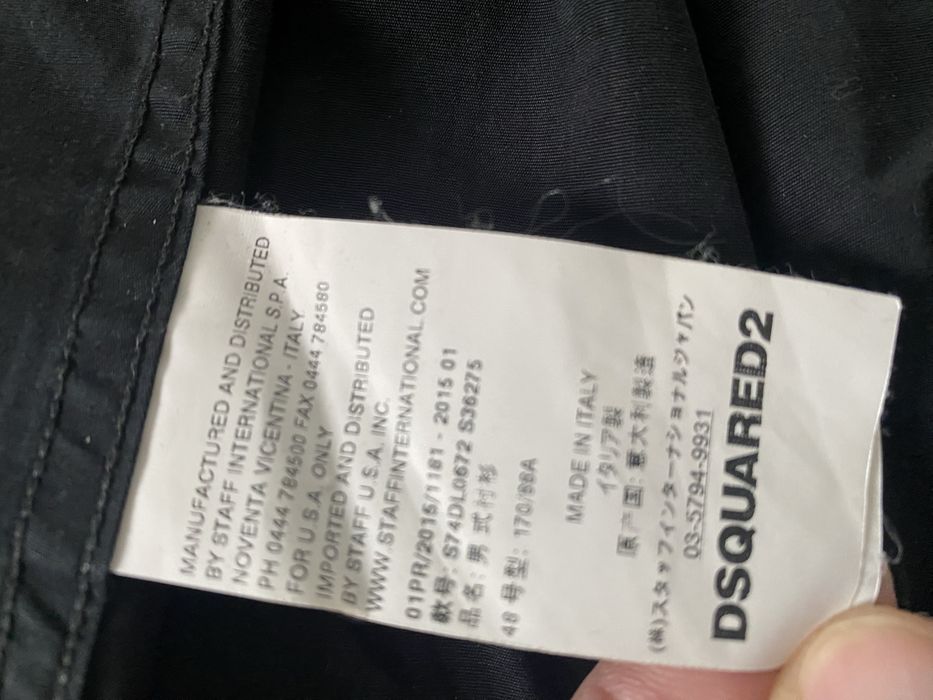 Dsquared2 koszula męska czarna IT48 slim