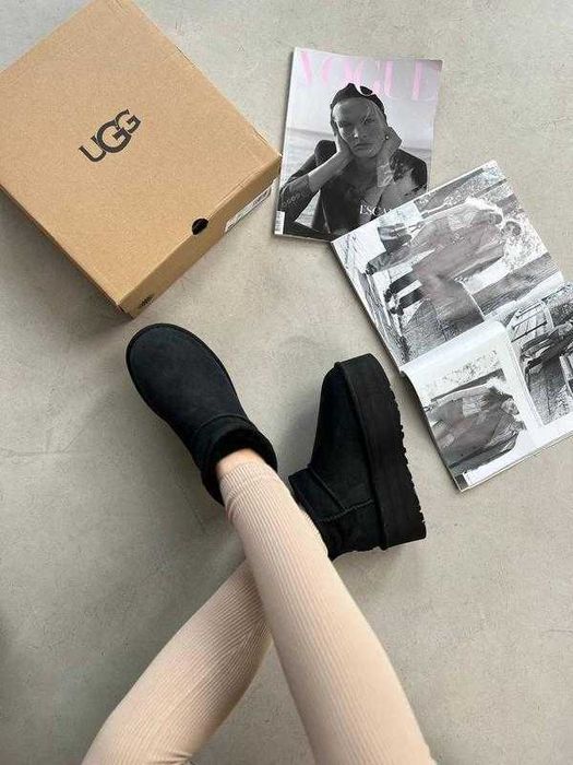 Угги/Угг/Уггі/Уги/Угі/UGG Australia Ultra Mini Platform 5 см Black