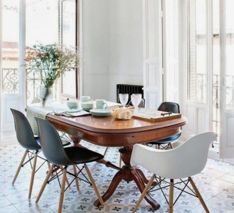 Conjunto de mesa e cadeiras jantar - Estilo Neoclássico Duncan phyfe