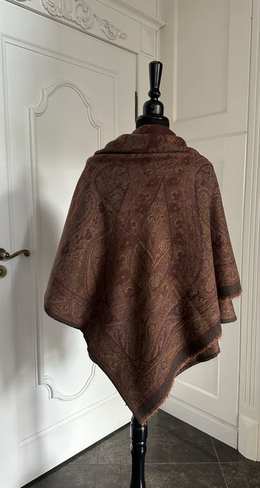 ETRO piękna duża chusta , kaszmir, wełna dziewicza