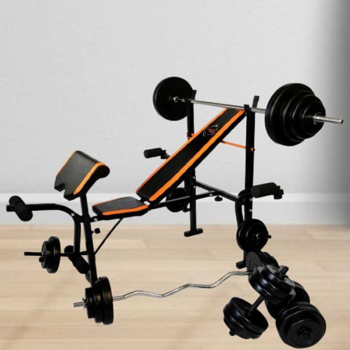 Скамья для жима wcg-0055 + Приставка Скотта компактная