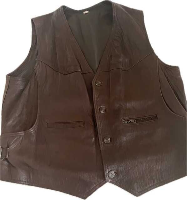 Bezrękawnik Kamizelka ze skóry owczej miękkiej 2XL