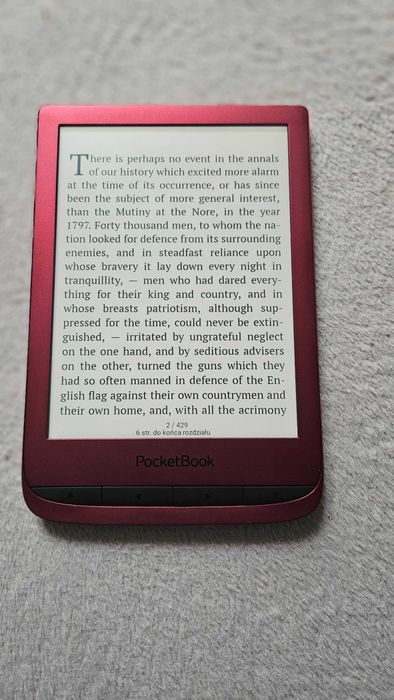 PocetBook Touch lux 5- Stan idealny + orginalny pokrowiec.