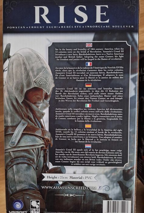 Estátua Assassin’s Creed III – Connor The Hunter (NUNCA ABERTA)