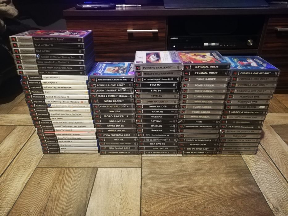 Konsole PSX PS1 kable pady gry!