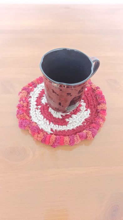 Podkładka ze sznurka jutowego, serwetka z juty hand made