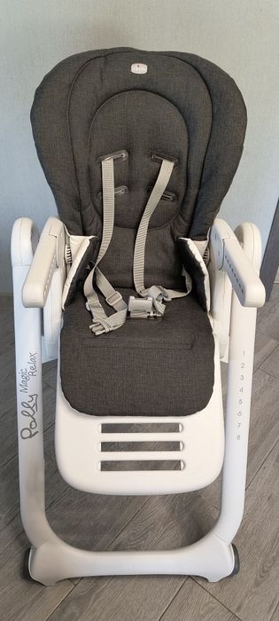 Стільчик  для годування Chicco Polly Magic Relax Grey Melange