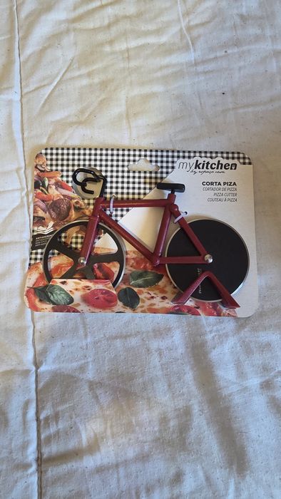 Cortador pizza bicicleta