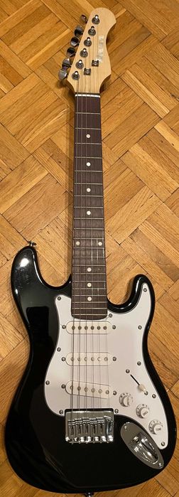 DIMAVERY J-350 E-Guitar ST Gitara elektr.dla dzieci, rozm. 1/2 + wzm.