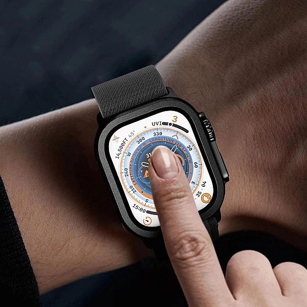 Szkło hartowane Tech-Protect 2-pack na Apple Watch Ultra 49 mm - srebr