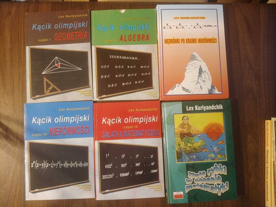 Zestaw książek do przygotowań olimpijskich – matematyka, 15 pozycji