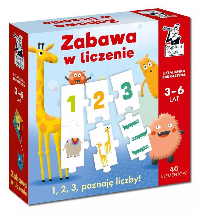 Układanka edukacyjna Zabawa w liczenie. Kapitan Nauka