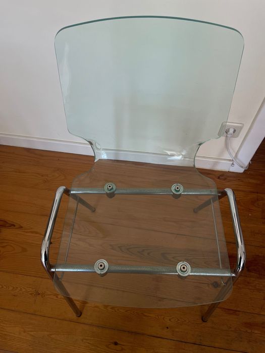 Mesa Vidro & Cadeiras Plexi Vintage