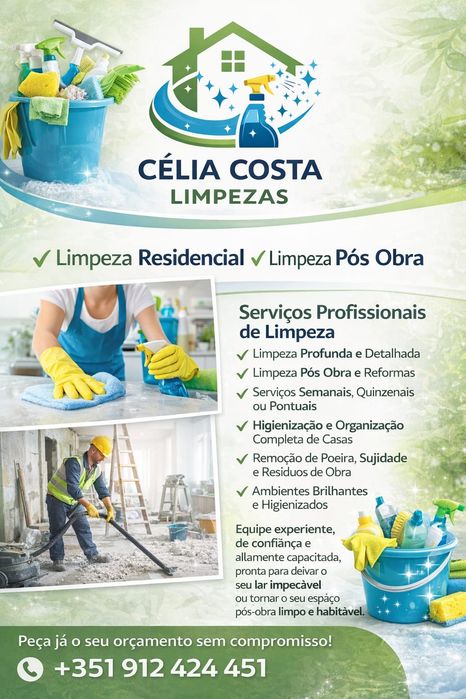 Limpeza Doméstica e Corporativas
