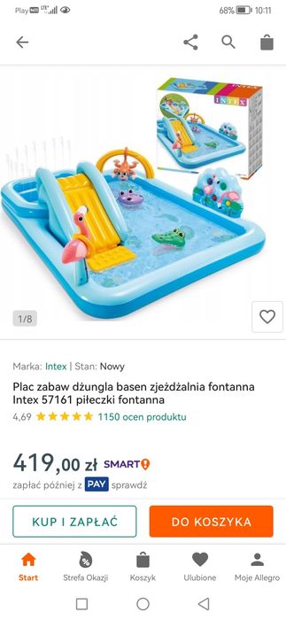 Basen ze zjeżdżalnią