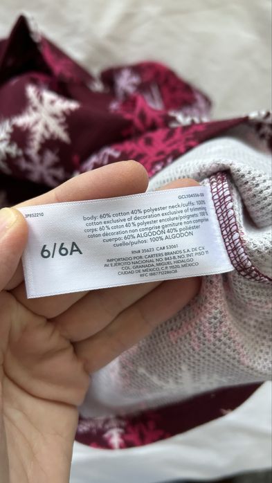 Піжама для дівчинки Carter’s 6