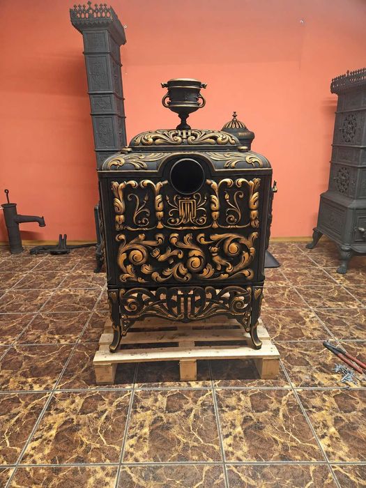 Unikalny piec żeliwny Drammens Jernstoberi – № 52, rok prod 1895 -1910