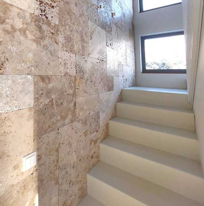 Trawertyn do wnętrz, płytki z kamienia, Classic Light, Silver Ash