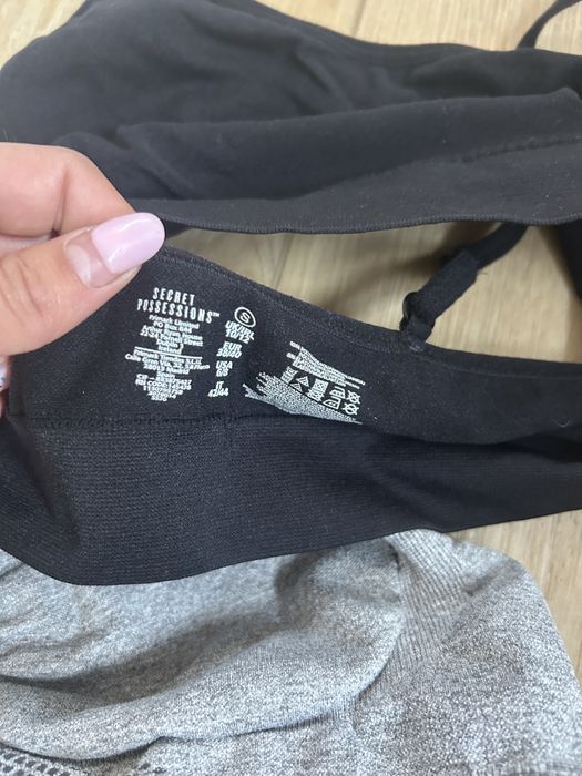 Biustonosze sportowe zestaw rozmiar s