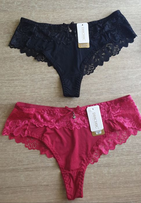 4×Stringi Damskie 3XL