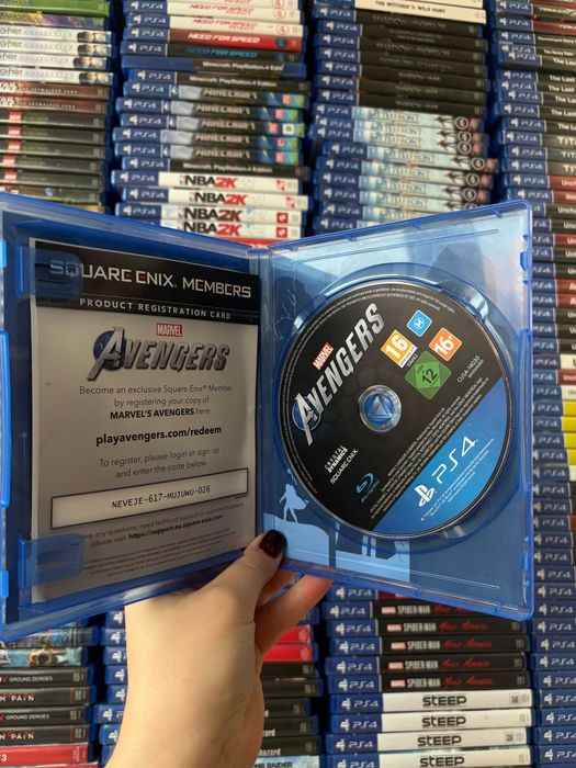 Гра Marvel : Avengers на ps4, диск з грою на пс 4, ліцензія