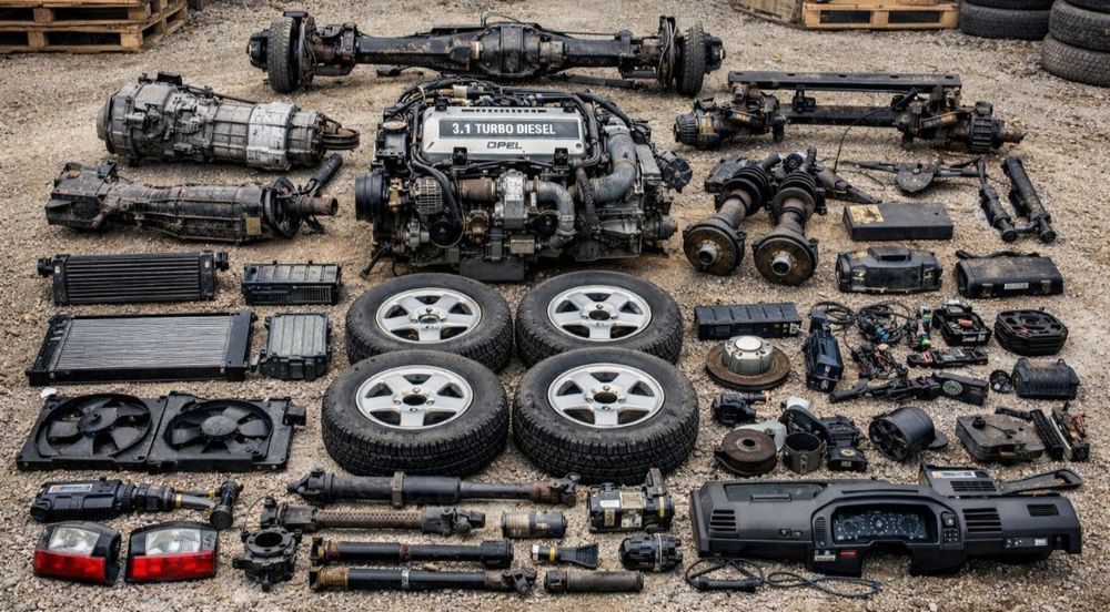 Opel Monterey 3,1 міст з КПП мост