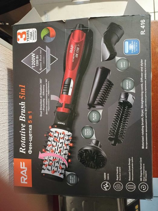Фены-плойки Scarlett SC-273, RAF R416 Brush Ceramic, Щипцы, исправные