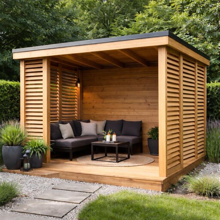 Сучасна альтанка 2.5×2.5 м