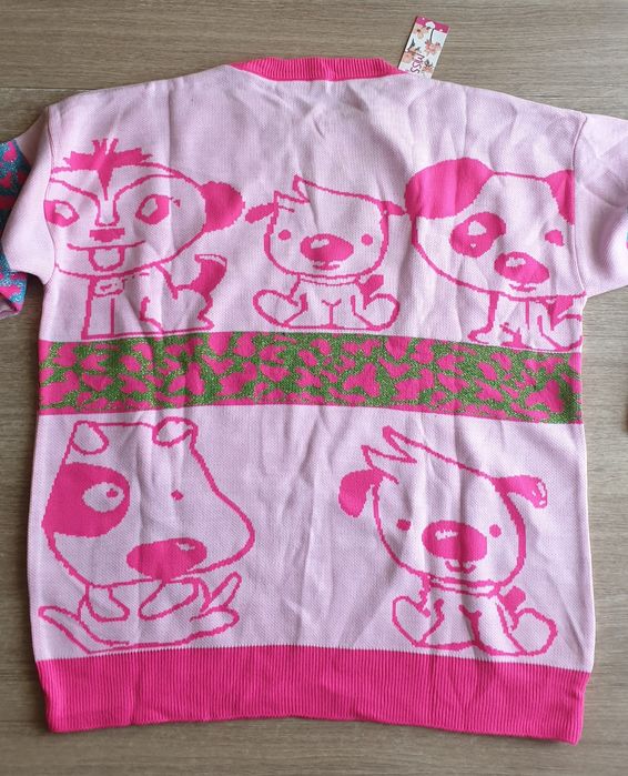 Damski sweterek oversize różowy