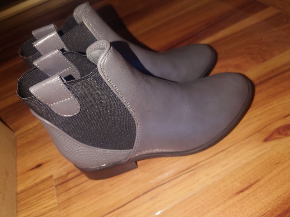 botki szare  nowe