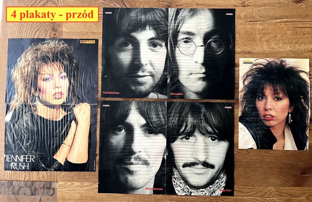 4x plakat The Beatles, Falco, Jennifer Rush/ Bravo PopRocky 80/90 lata
