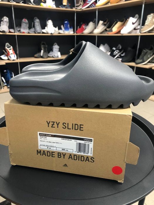 Тапочки чоловічі Adidas Yeezy Slide Grey