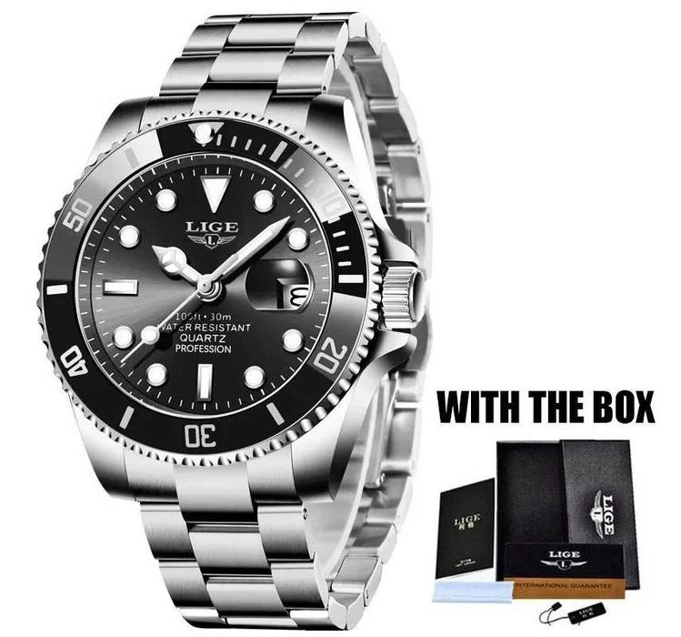 Relogio lige ecra preto novo