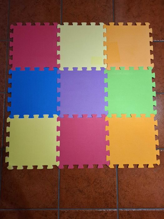Tapete de borracha para ginásio de brincar