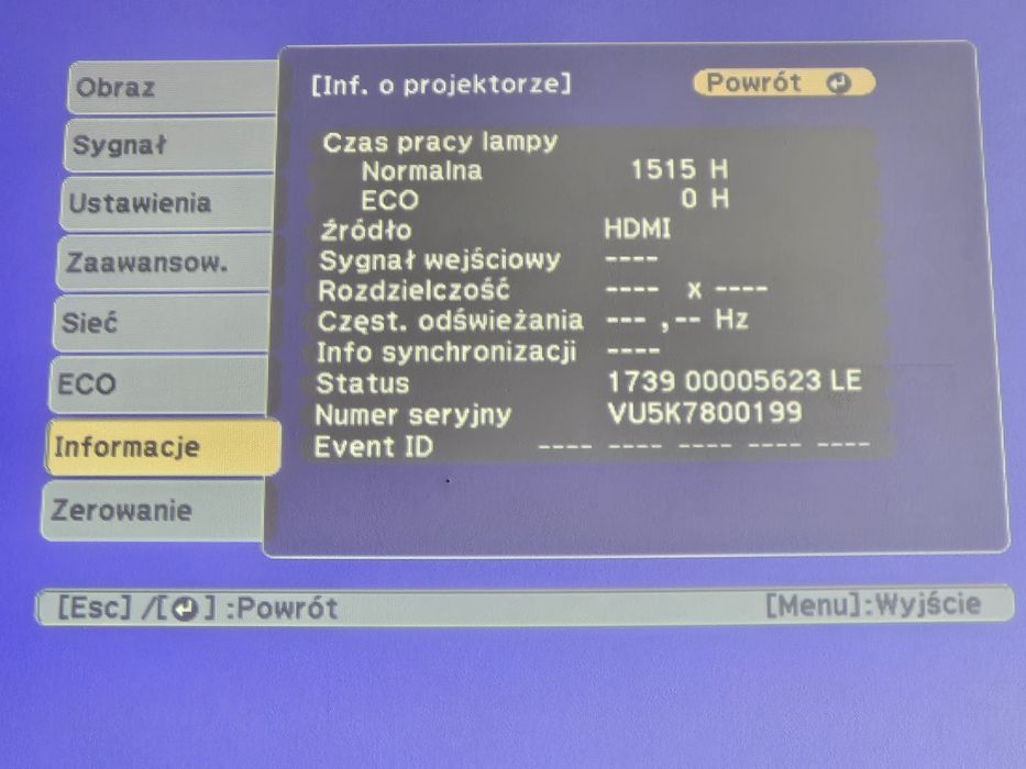 Projektor Epson EB -X27