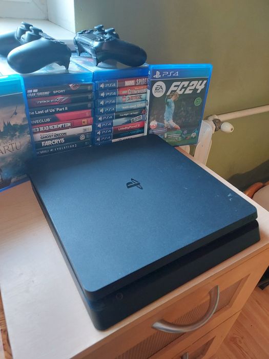 Playstation 4 Slim Ps4. Stan idealny. Pad, gry Gdańsk Śródmieście • OLX.pl